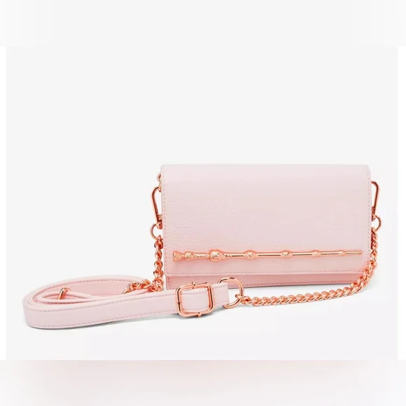 Loungefly Harry Potter Elderwand Blush/Rose Gold Crossbody Purse - Picture 1 of 6